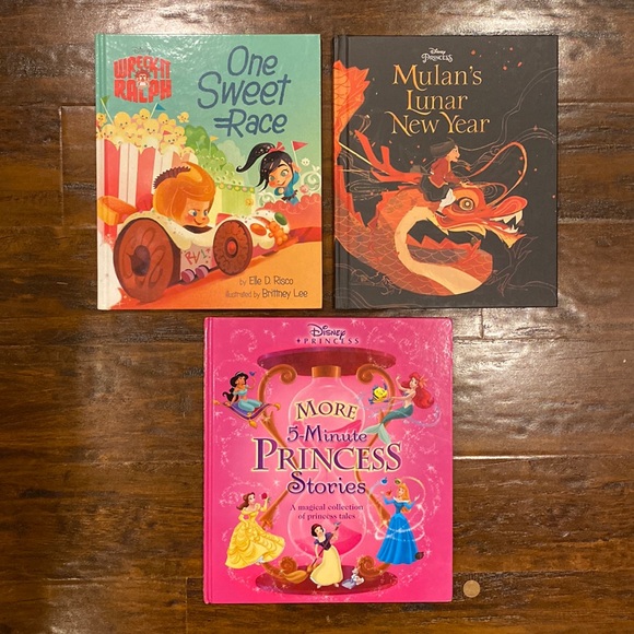 3 Disney Story Books | Mulan | Wreck It Ralph | Disney Princess Stories - Picture 1 of 7